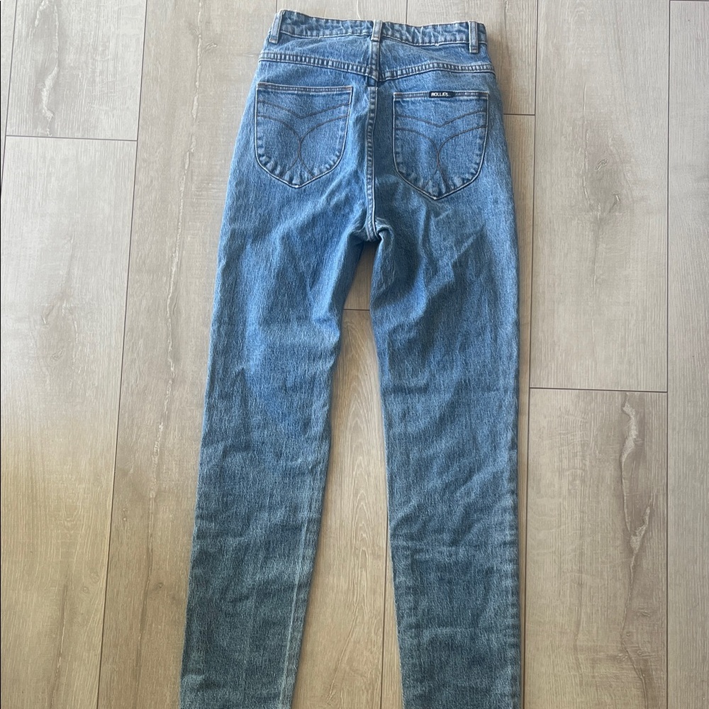 ROLLAS SZ 26 / 8 JEANS HIGH RISE SLIM LEG PERFECT USED CONDITION